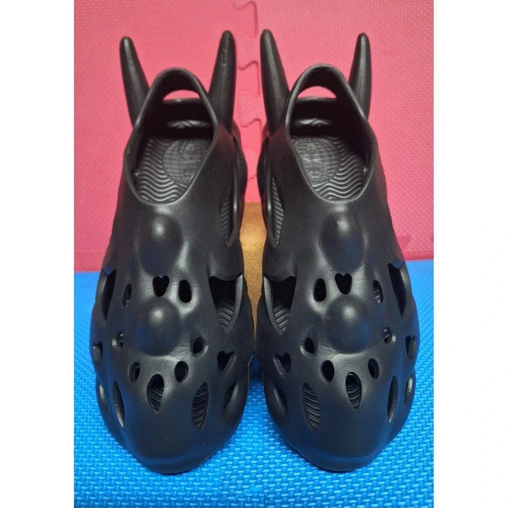 Esenes Bonehead Clogs Shoes Skull Worldwide Onyx Black US Sz 6 Men's Women's 7.5